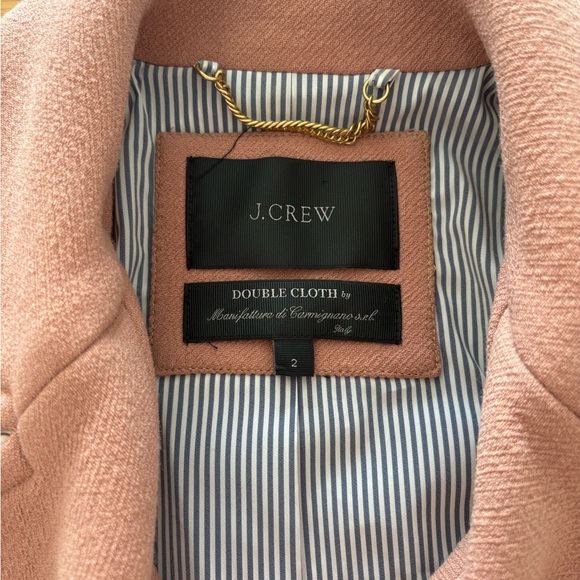 J. Crew Blush Pea Coat with Gold Buttons - Picture 3 of 7